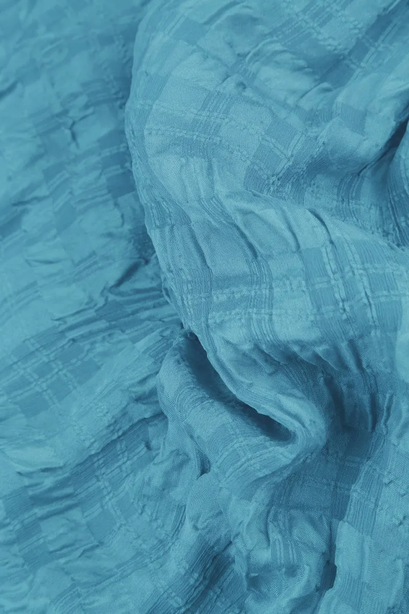 Lightweight Denim Textured Silk Scarf