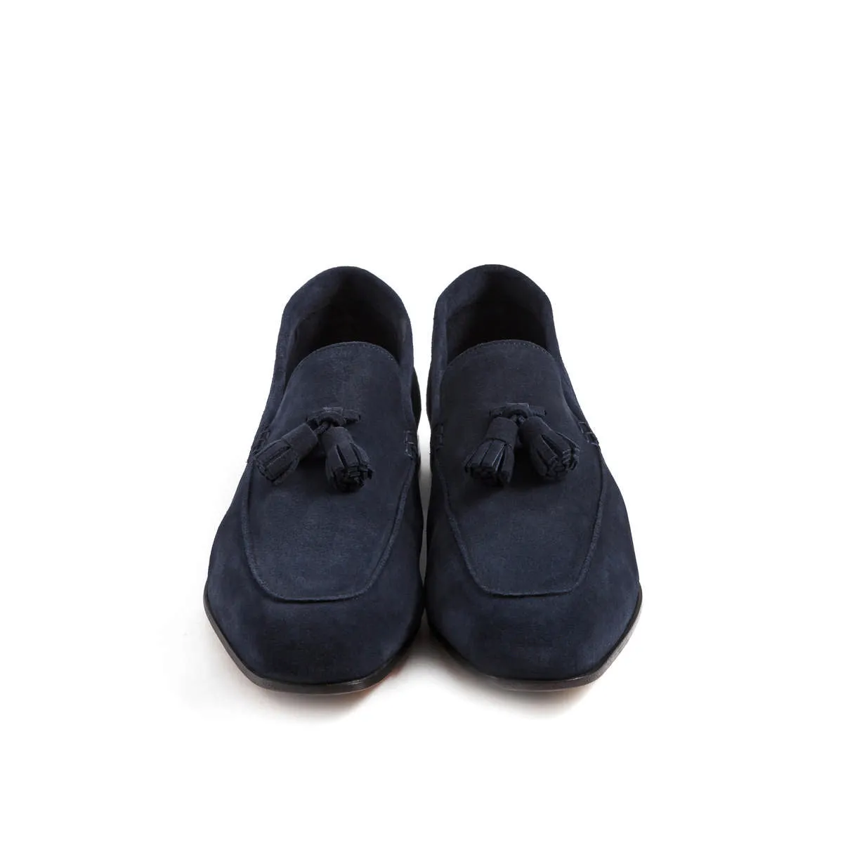 LOAFER UNLINED WITH TASSELS SUEDE LEATHER