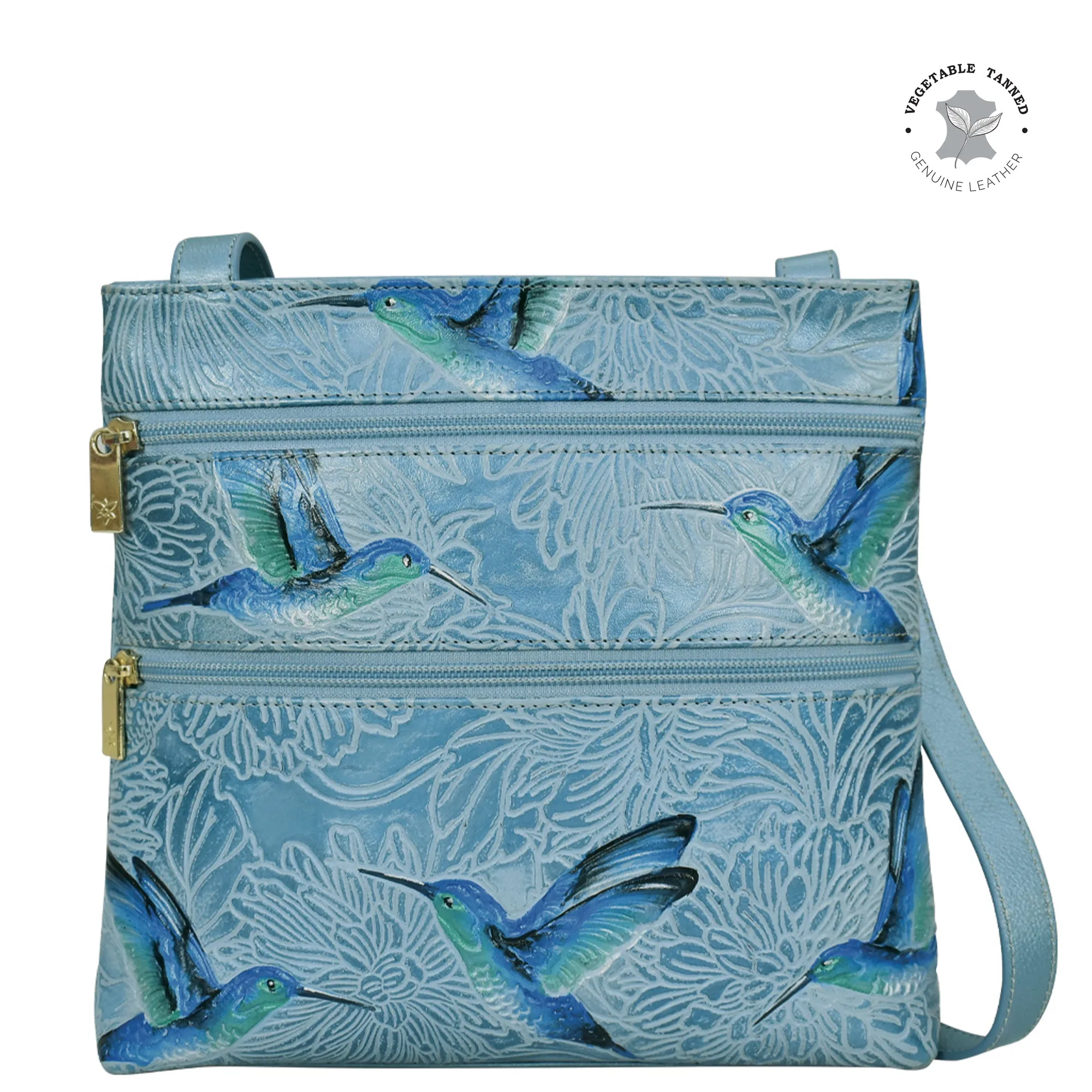 Medium Crossbody With Double Zip Pockets - 447