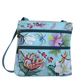 Medium Crossbody With Double Zip Pockets - 447