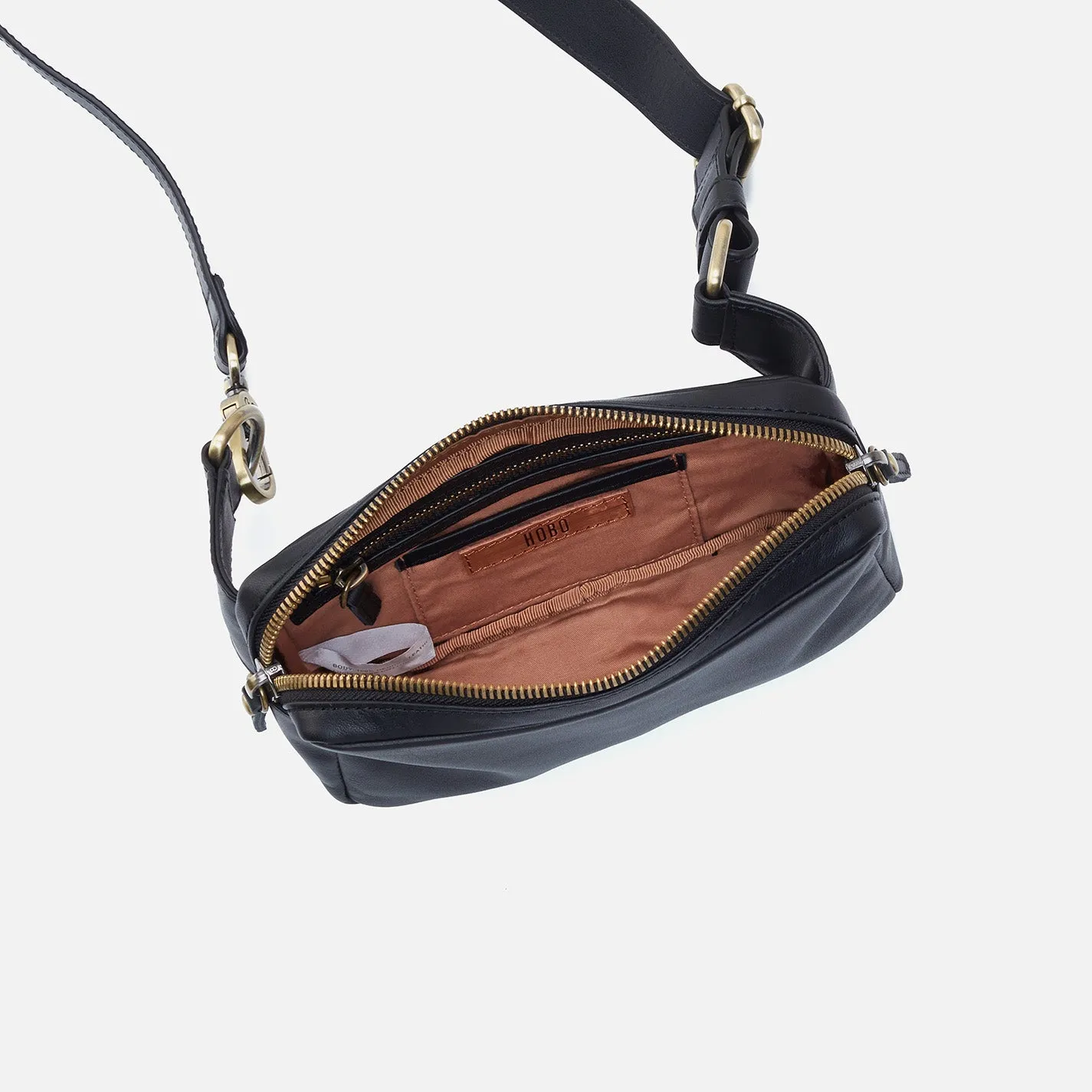 Men's Sling in Silk Napa Leather - Black