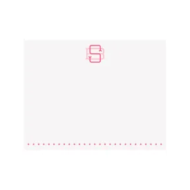 Monochromatic Monogram Stationery