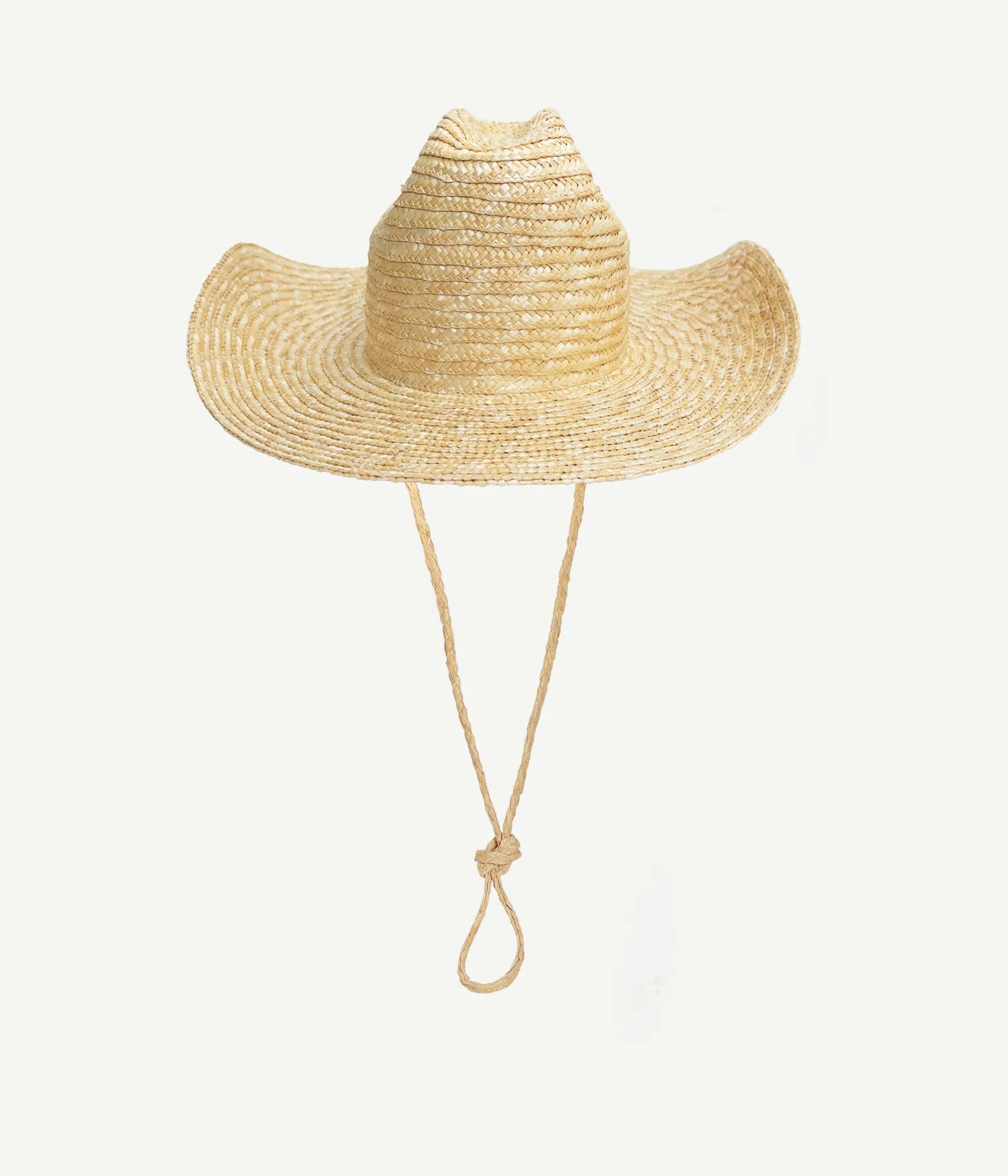 Monogram-embellished Straw Cowboy Hat