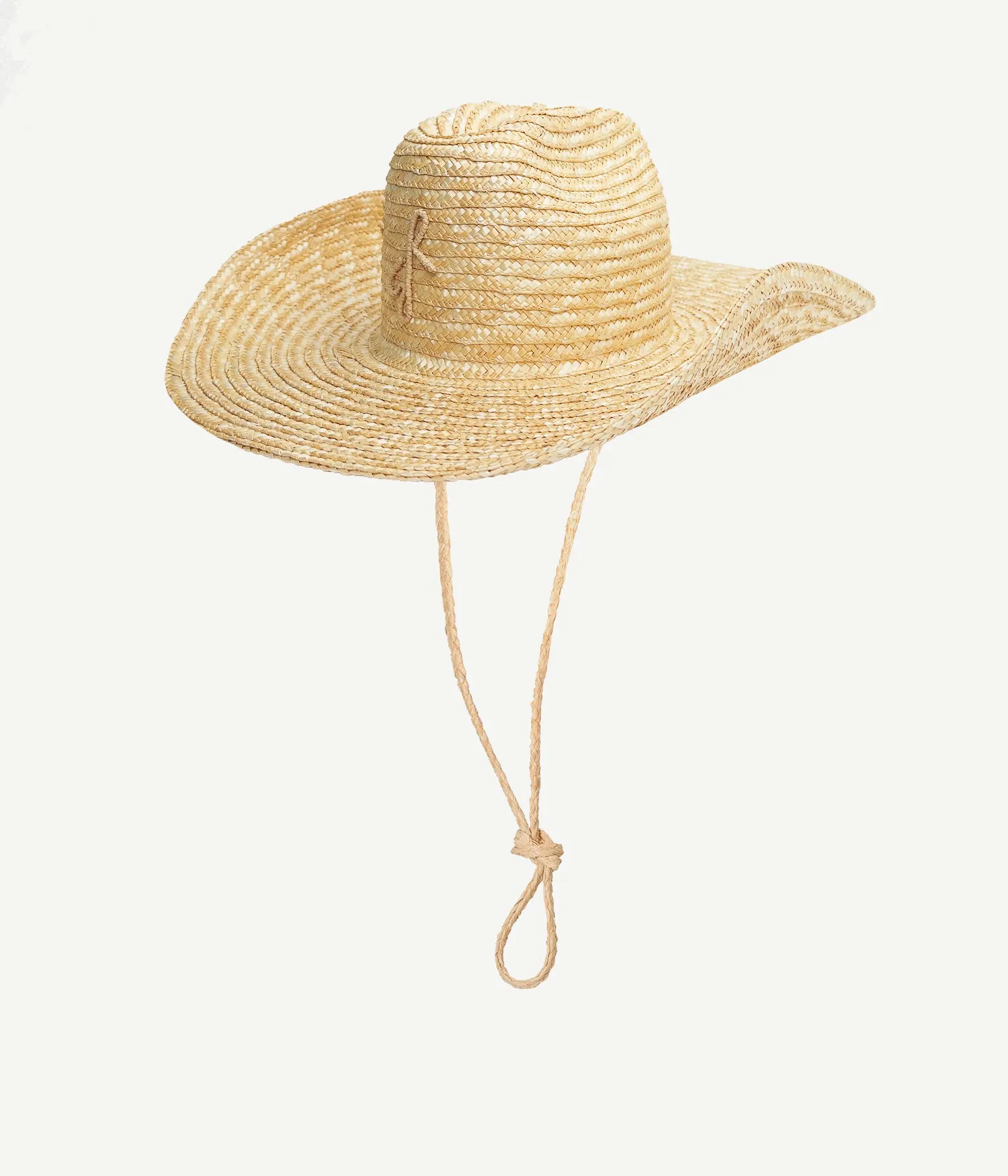 Monogram-embellished Straw Cowboy Hat