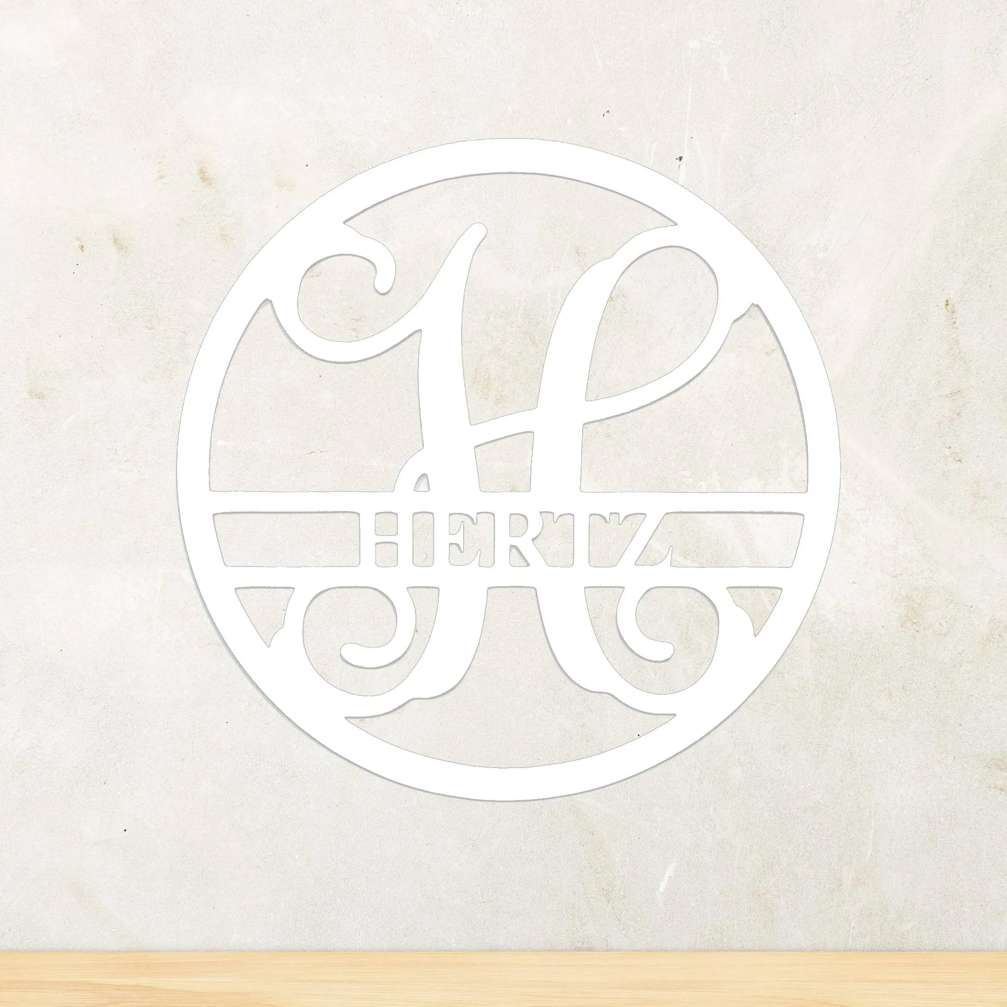 Monogram - Metal Wall Art