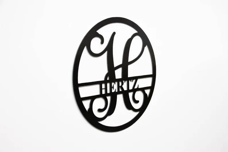 Monogram - Metal Wall Art