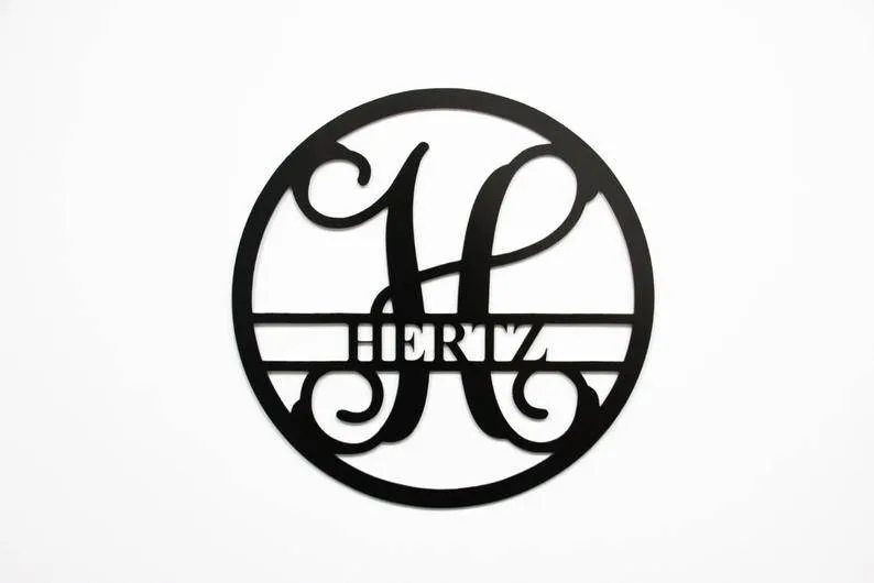 Monogram - Metal Wall Art