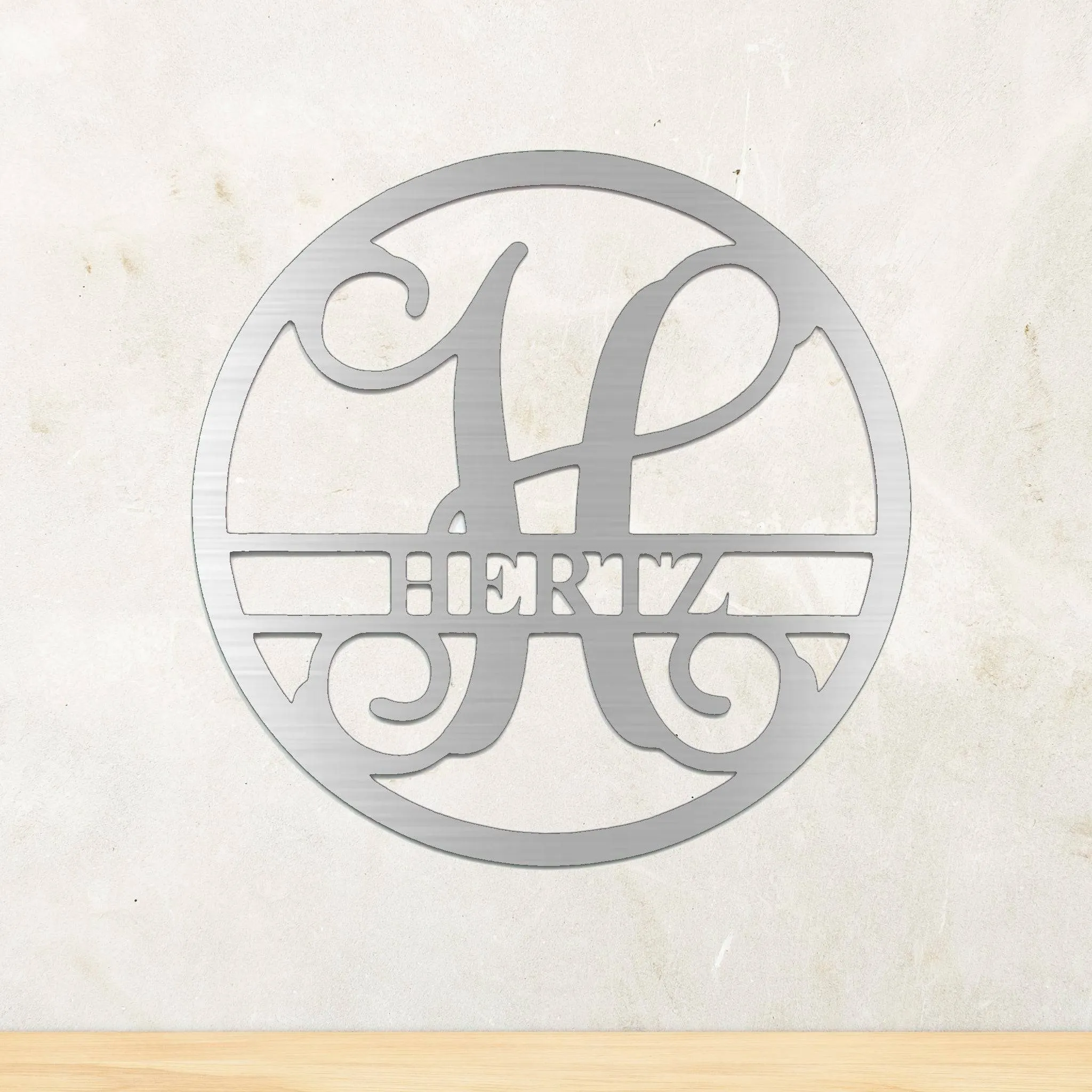 Monogram - Metal Wall Art