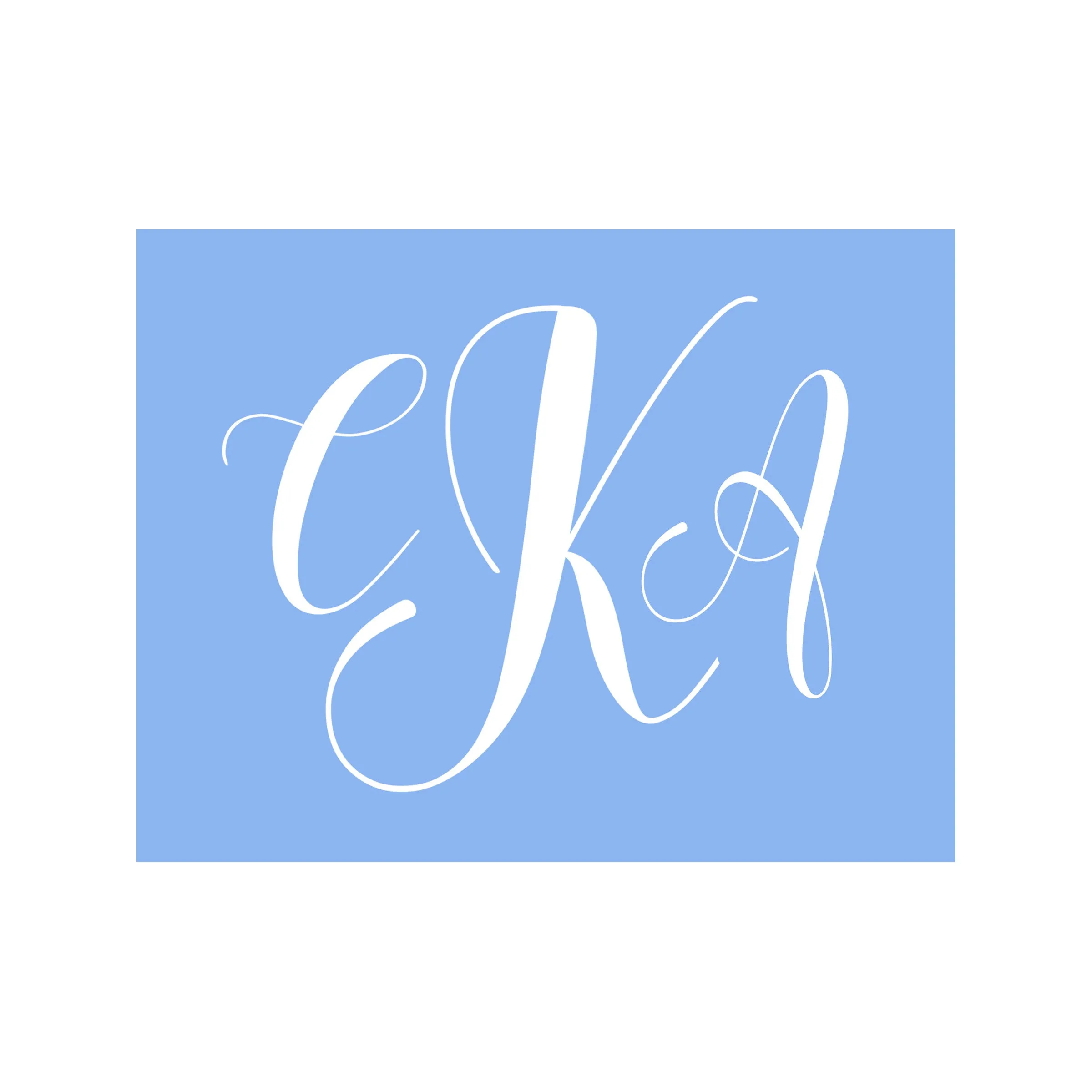 Monogram Stationery- Foldover