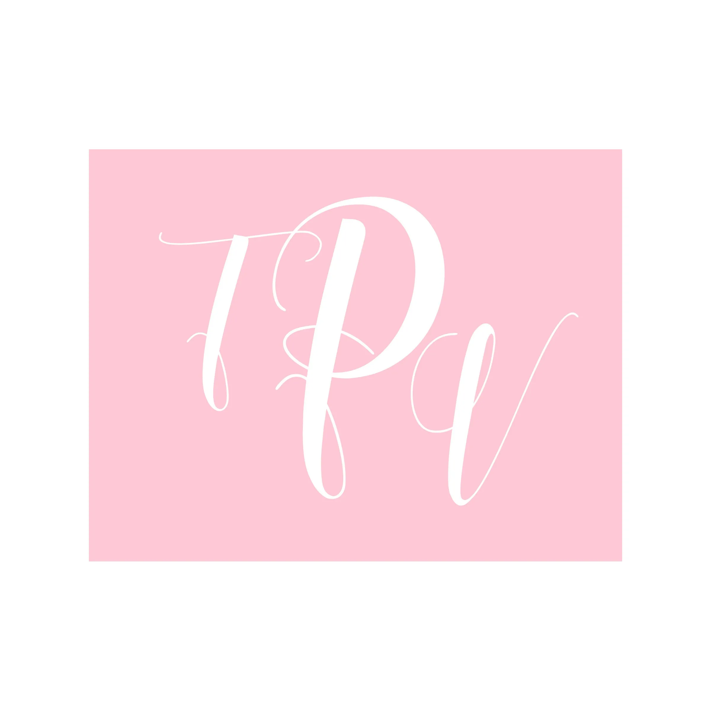 Monogram Stationery- Foldover