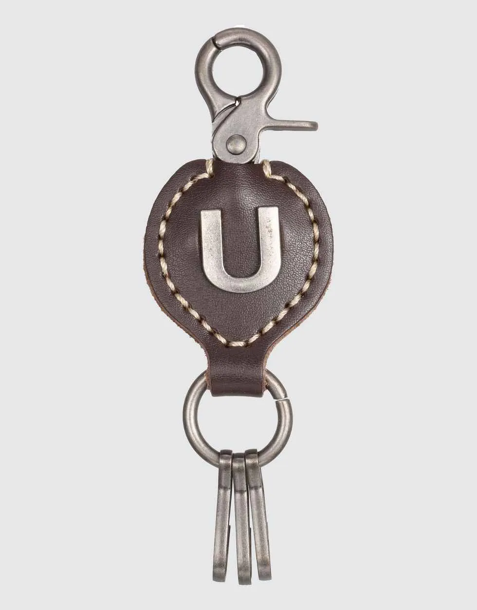 Monogrammed Ringlet Alphabet Keychain