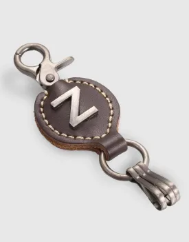 Monogrammed Ringlet Alphabet Keychain