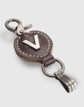 Monogrammed Ringlet Alphabet Keychain