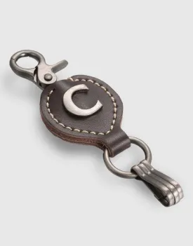 Monogrammed Ringlet Alphabet Keychain