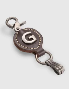 Monogrammed Ringlet Alphabet Keychain