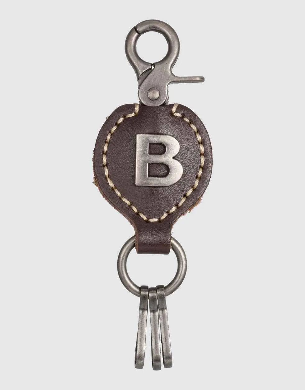 Monogrammed Ringlet Alphabet Keychain