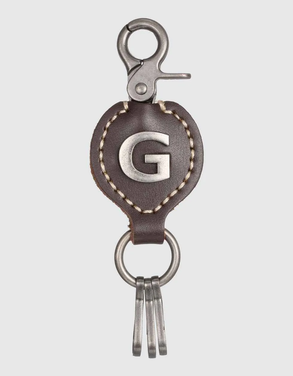 Monogrammed Ringlet Alphabet Keychain
