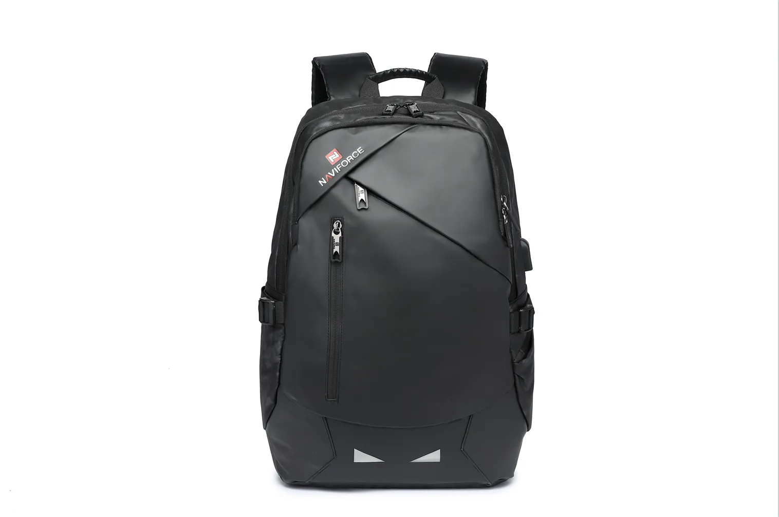 NAVIFORCE Fashion Luxury Business Backpacks High Quality PU Waterproof Travel Bag Laptop Backpack With USB Charging Hole NFB6807