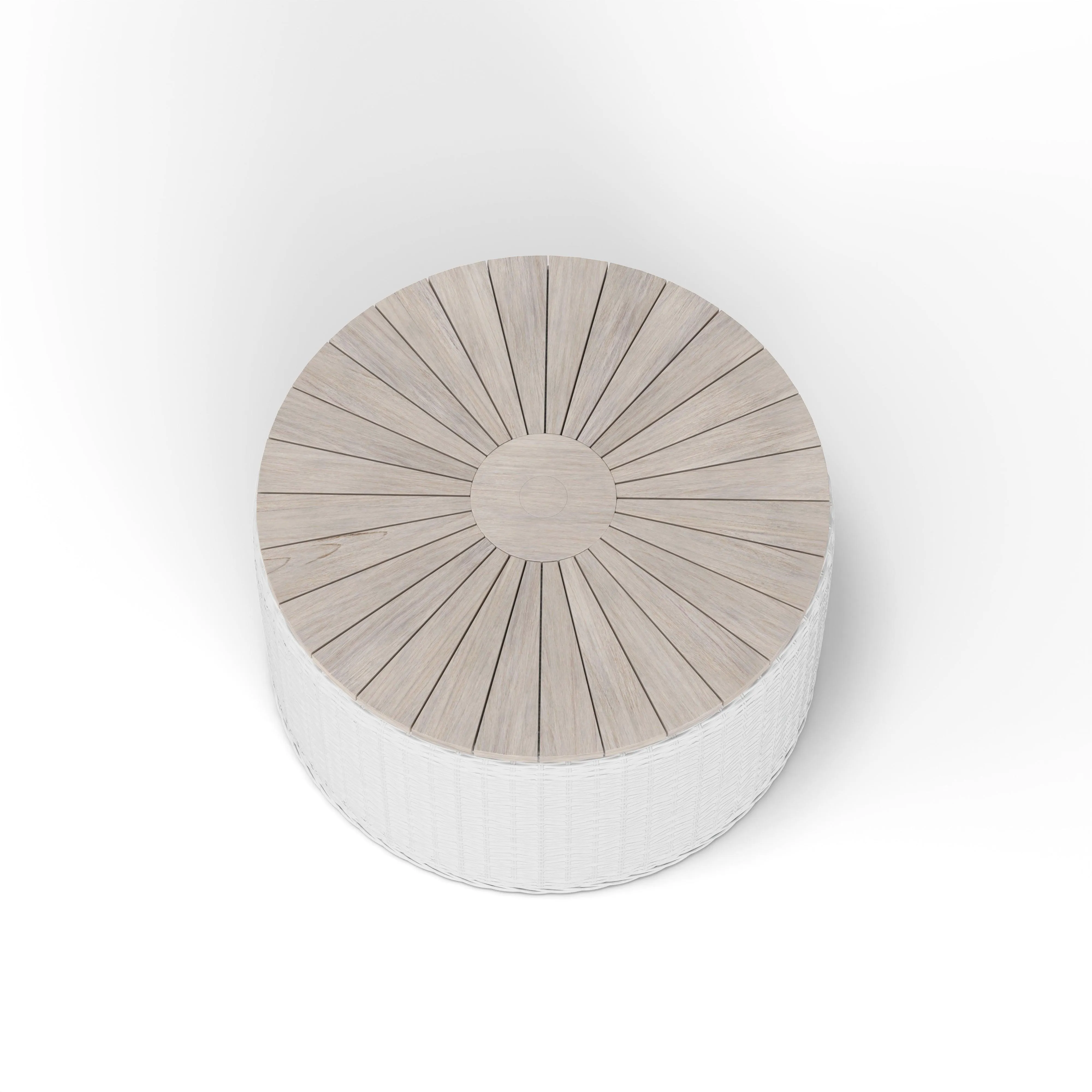 Newport Outdoor Round Coffee/Umbrella Table