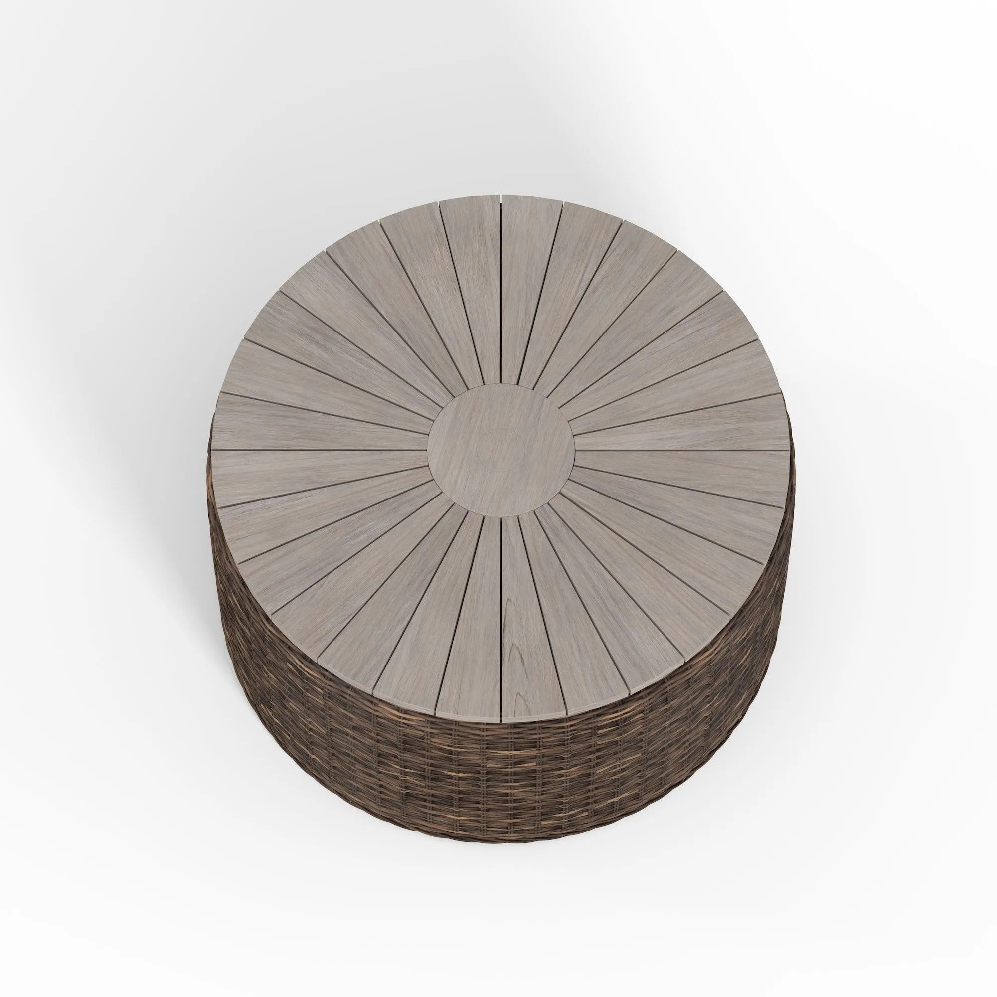 Newport Outdoor Round Coffee/Umbrella Table