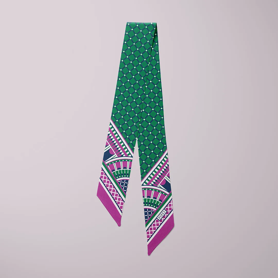 OXO Mini Scarf - Pink/Green