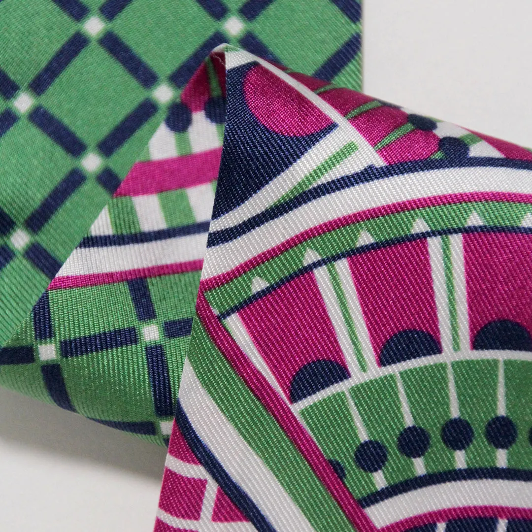 OXO Mini Scarf - Pink/Green