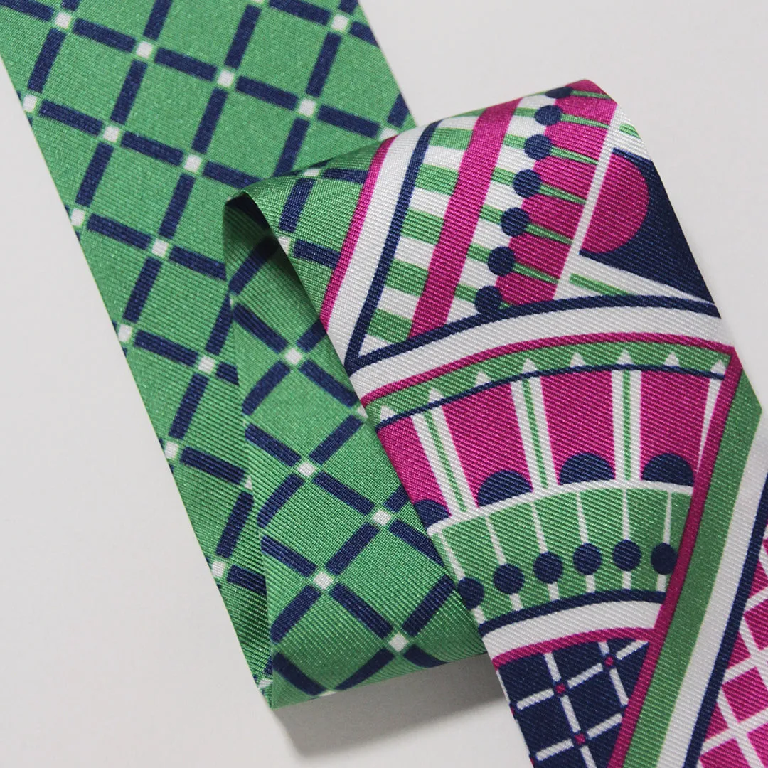 OXO Mini Scarf - Pink/Green