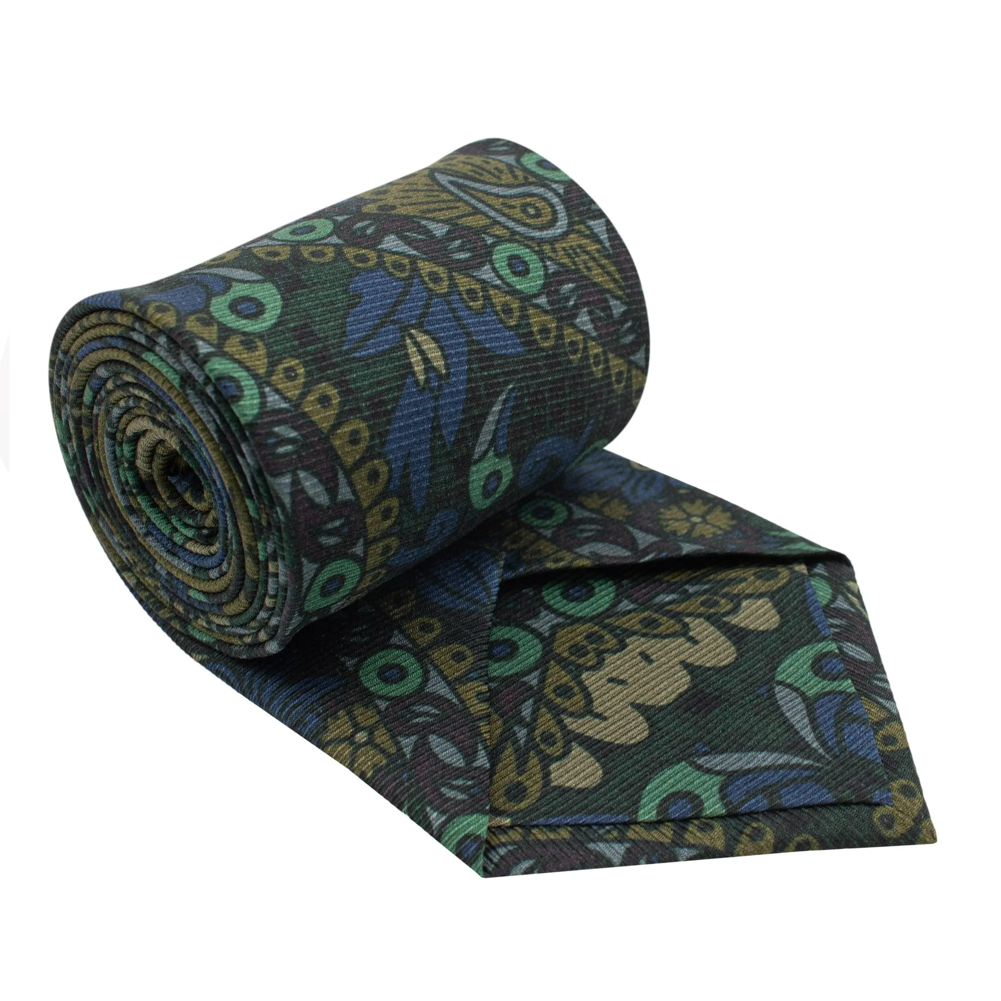 Paisley Gods Tie, Green – Silk Neck Tie