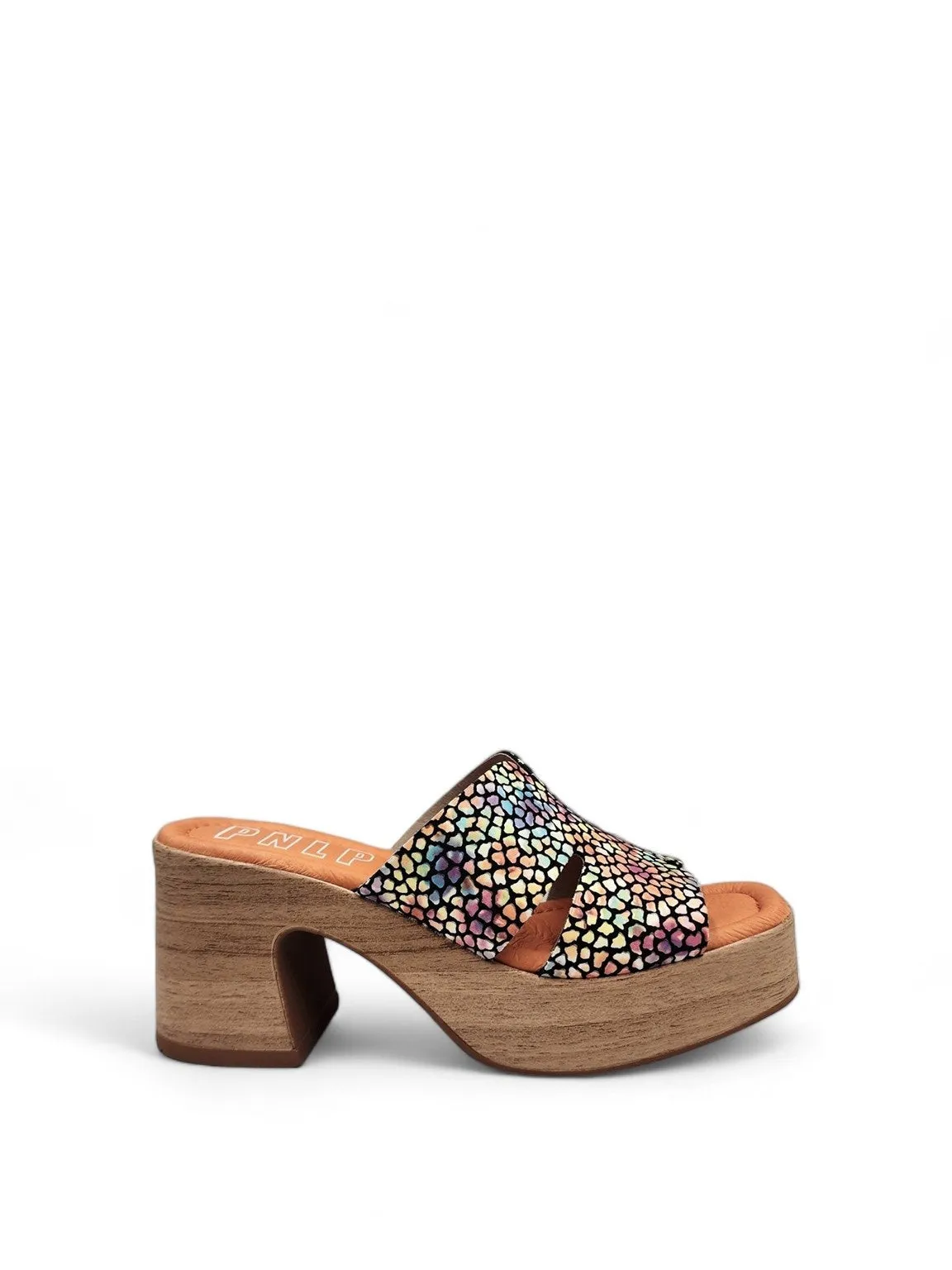 Peggy Geometric Heel Sandal