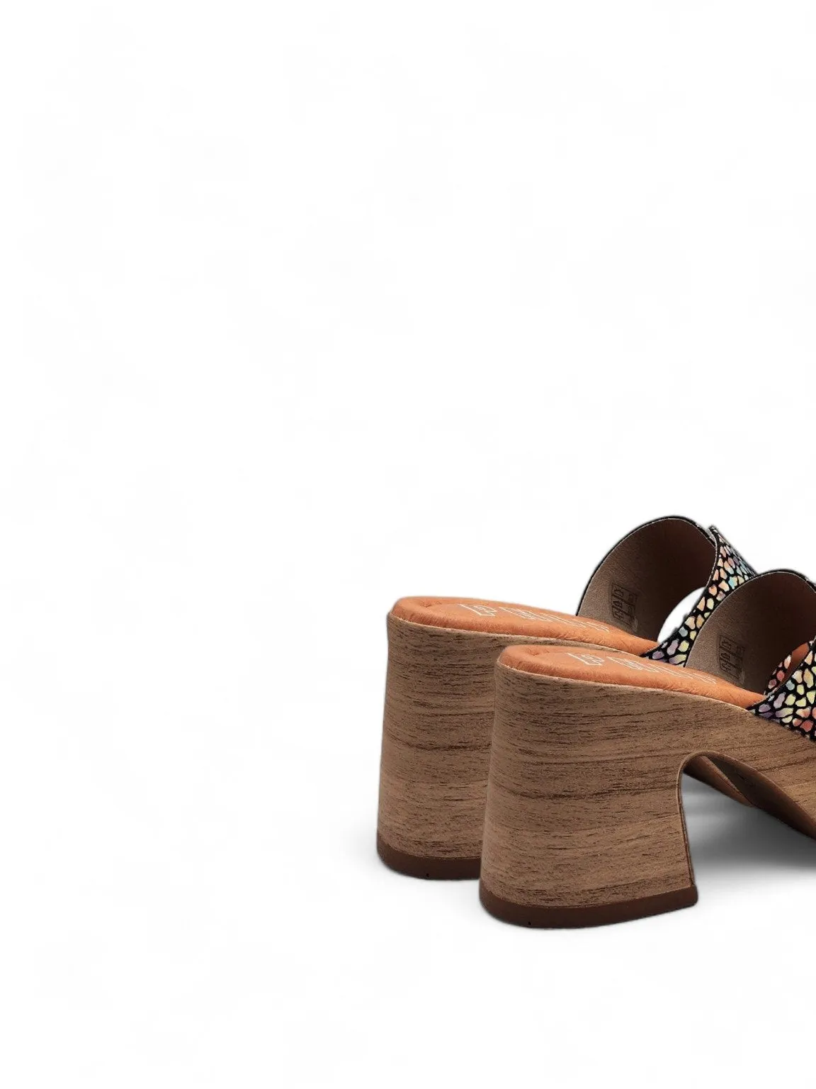 Peggy Geometric Heel Sandal