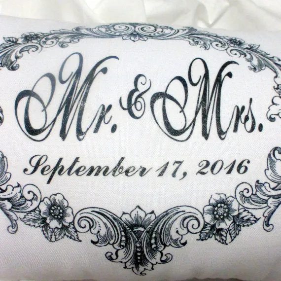 Personalized Wedding Pillow, Personalized wedding gift