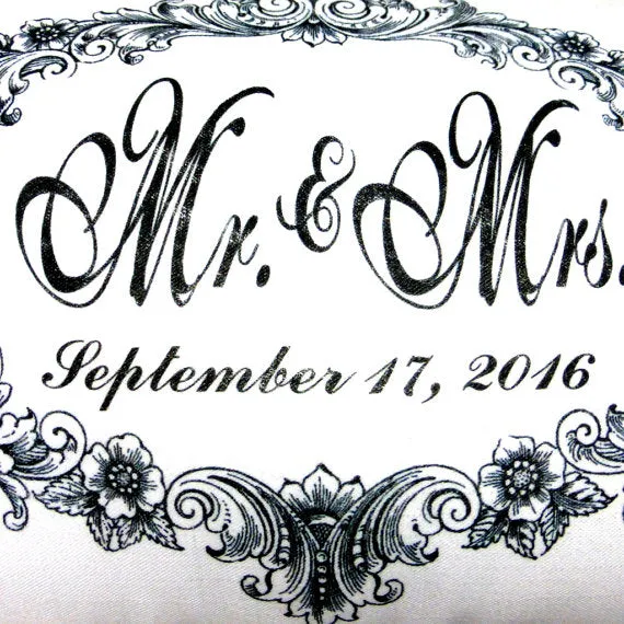 Personalized Wedding Pillow, Personalized wedding gift