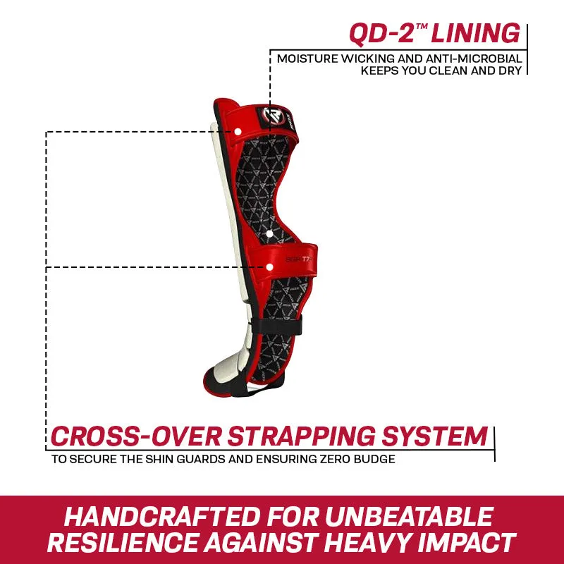 RDX T7 Red Shin Instep Guards