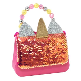Reversible Sequin Unicorn Hard Handbag