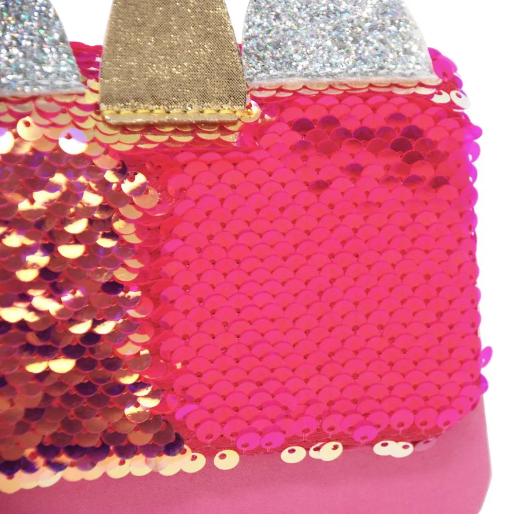 Reversible Sequin Unicorn Hard Handbag