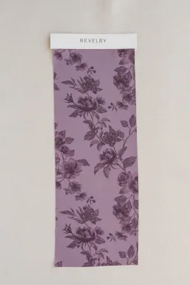 Satin Floral Print Mega Swatch | Ready To Ship | Lilac Bouquet