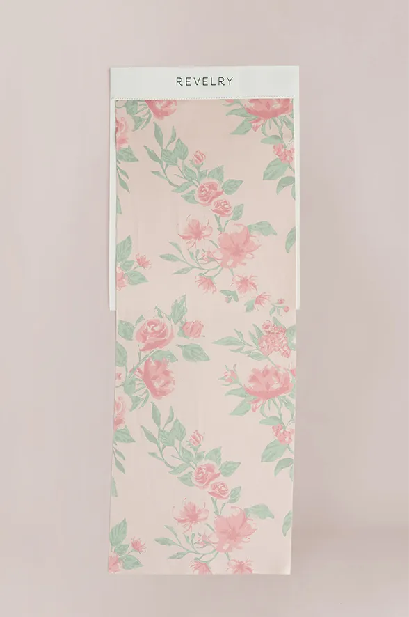 Satin Floral Print Mega Swatch | Ready To Ship