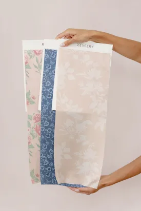 Satin Floral Print Mega Swatch | Ready To Ship