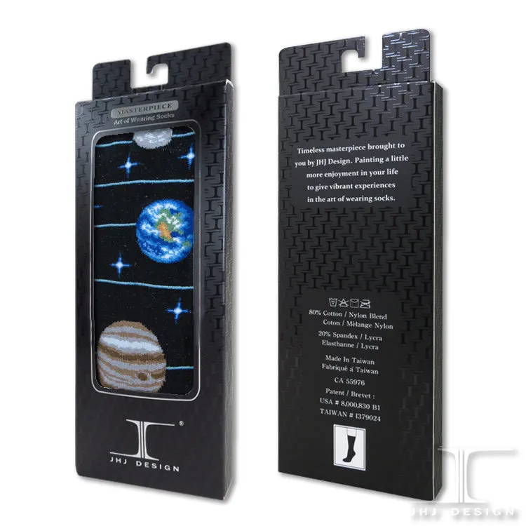 Science Solar System Grid Socks
