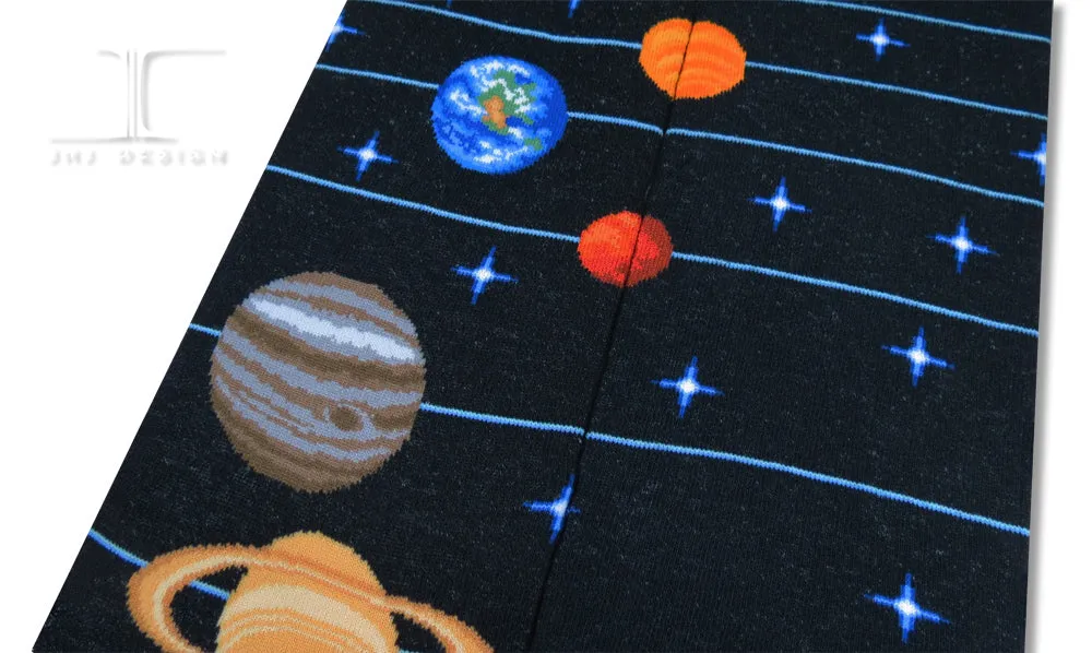 Science Solar System Grid Socks