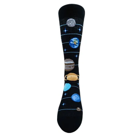 Science Solar System Grid Socks