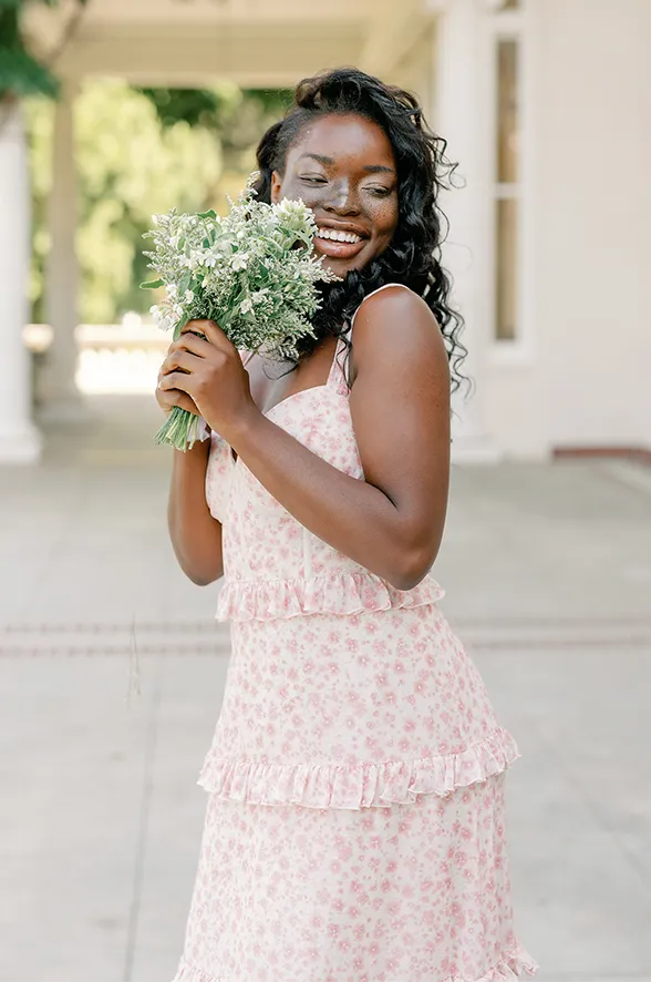 Sloane Chiffon Floral Print Dress | Made To Order
