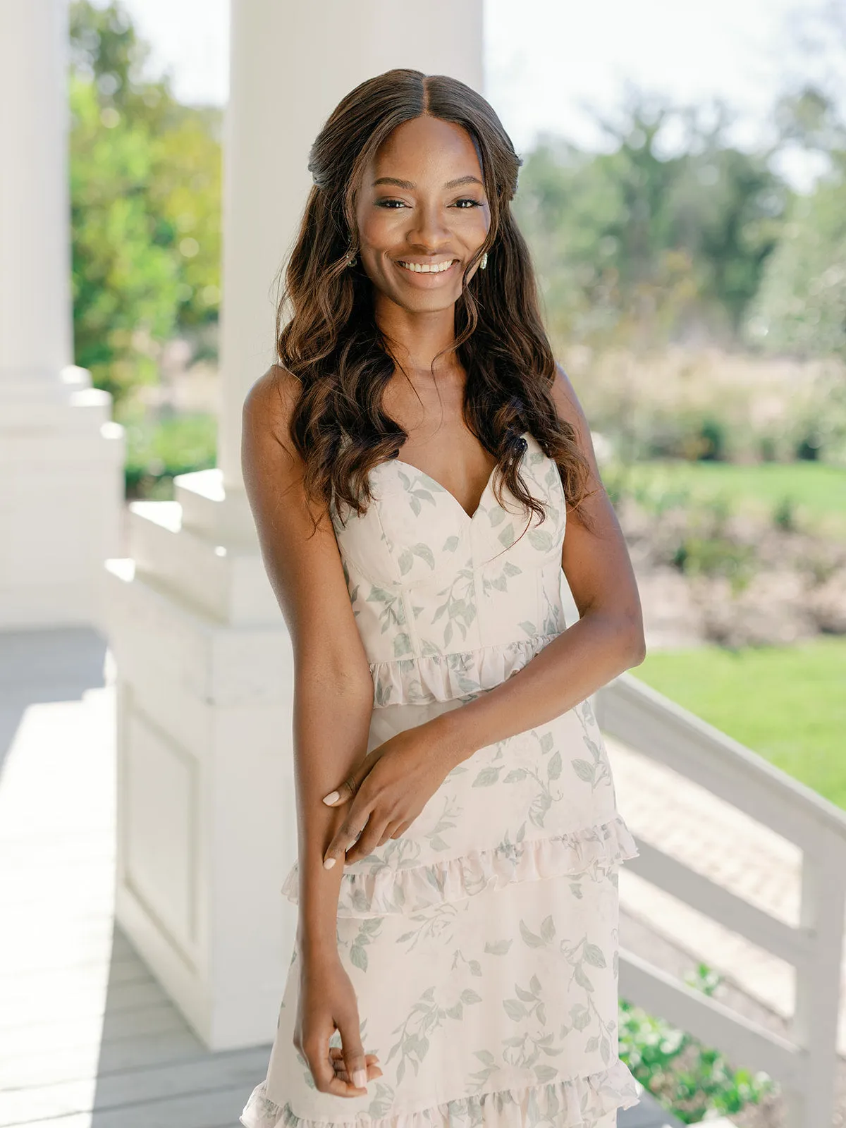 Sloane Chiffon Floral Print Dress | Made To Order