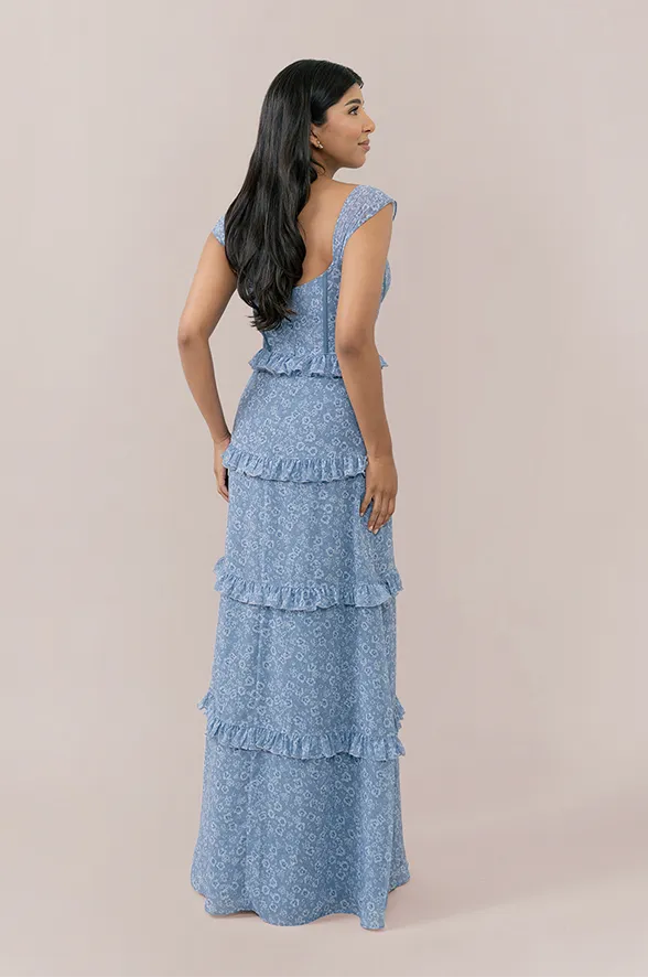 Sloane Chiffon Floral Print Dress | Made To Order