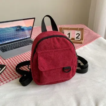 Small Corduroy Backpack