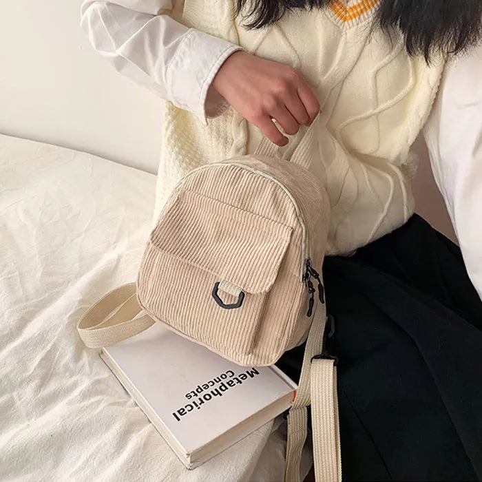 Small Corduroy Backpack