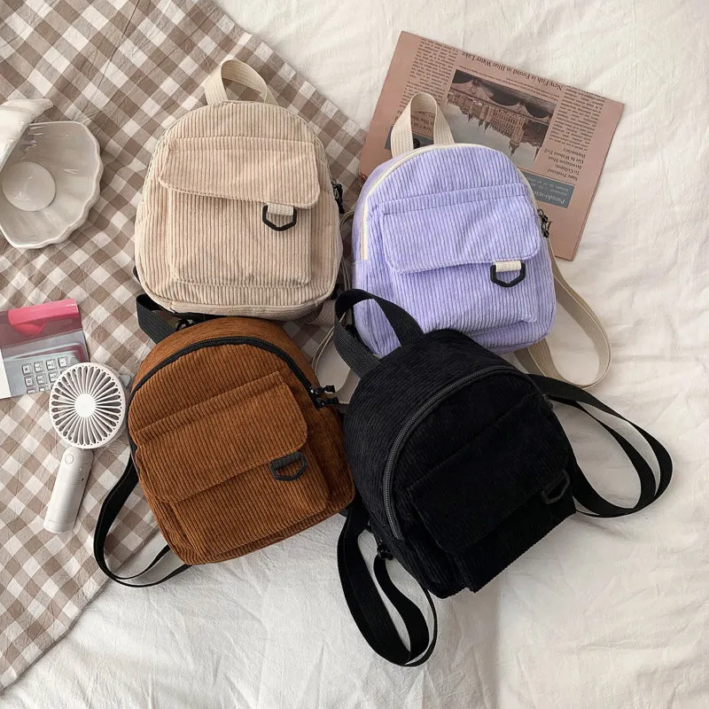 Small Corduroy Backpack