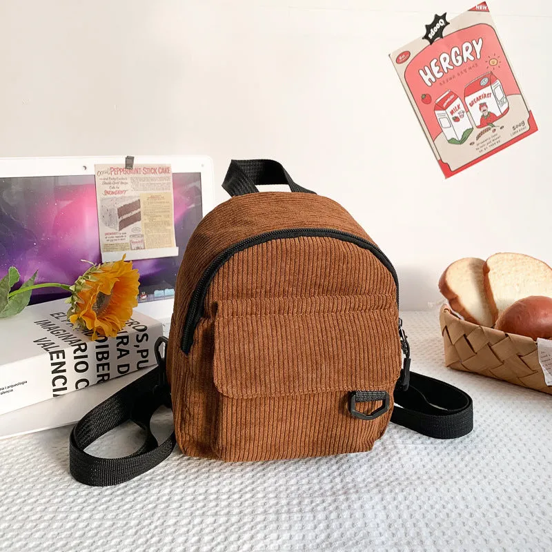 Small Corduroy Backpack
