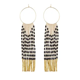 Small Pembetatu Zebra  Hoop Earrings - PINK/BLACK/GOLD