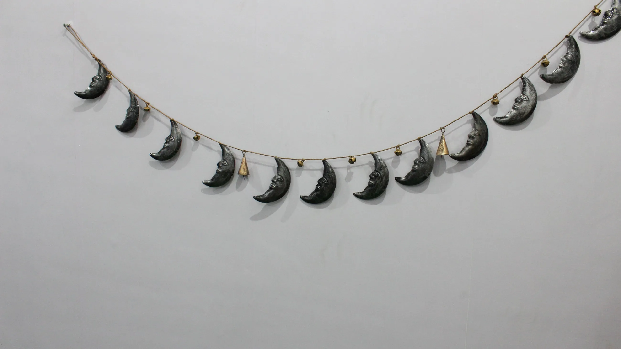 Star Moon Hanging Jute Garland Decoration Bohemian Home Decor Country Primitive Christmas Holiday Decoration